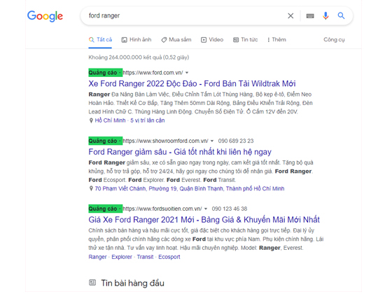 Quảng cáo Google Adwords tại NBK