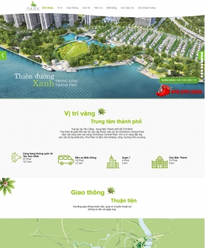 Mẫu website dự án Central Park