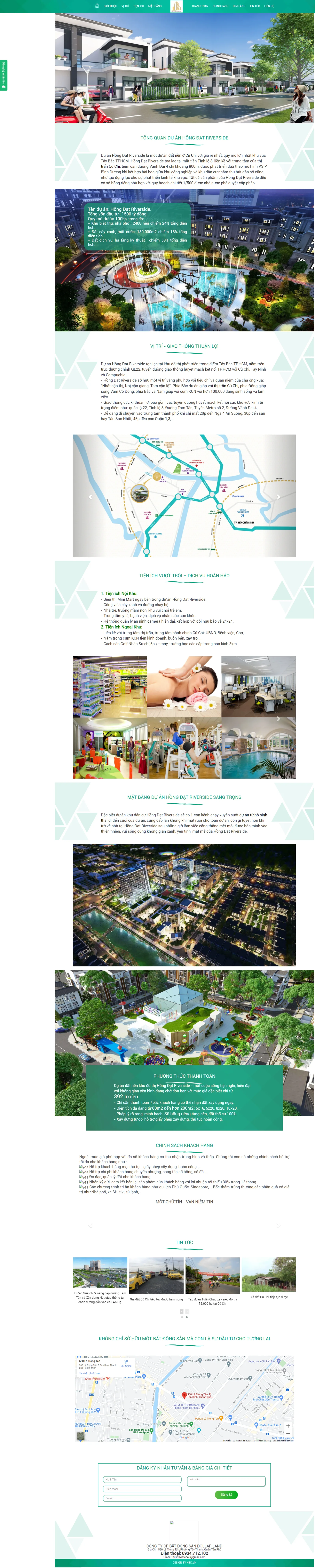Mẫu website Đất Củ Chi giá rẻ