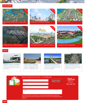 Mẫu website đất dự án Kim Oanh