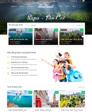 Mẫu website du lịch Travel vn