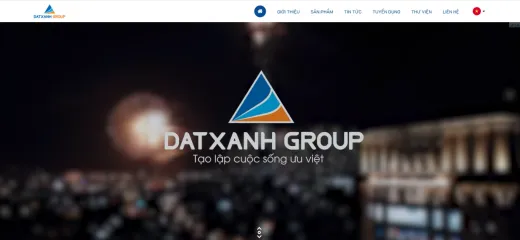 Mẫu website Đất Xanh