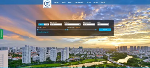 Mẫu website căn hộ Condotel