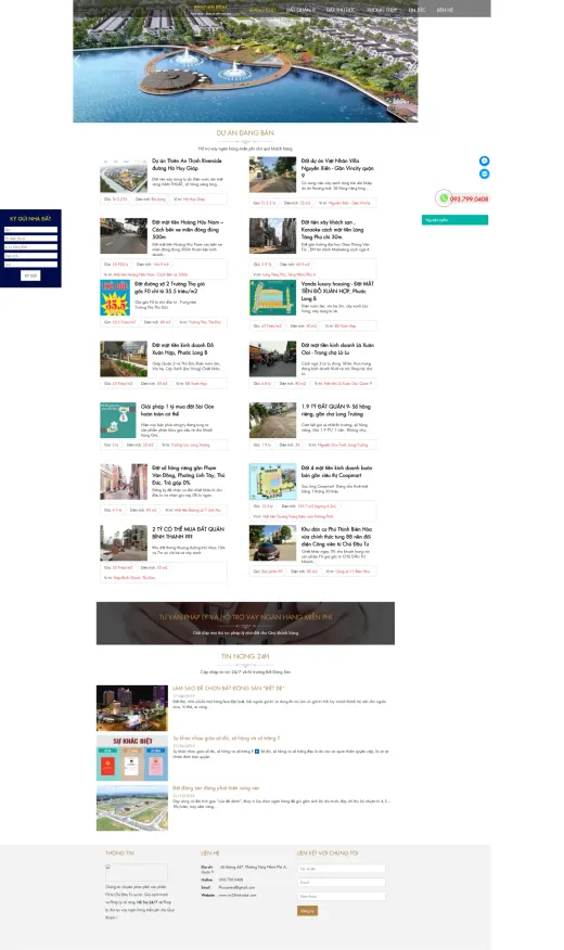 Mẫu website Phúc An Real