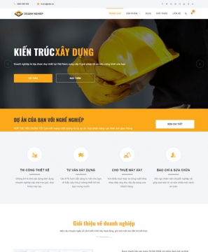 Mẫu website Kiến trúc xây dựng