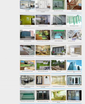 Mẫu website cửa kính Đại Phát