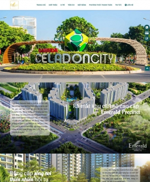 Mẫu website dự án Celadon city