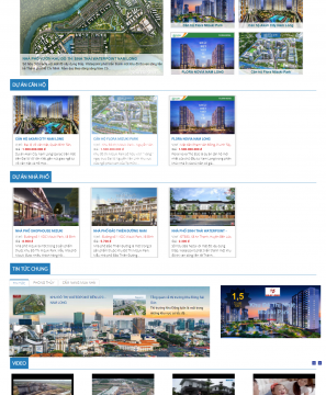 Mẫu website căn hộ Nam Long