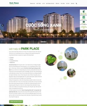 Mẫu website dự án Park Place