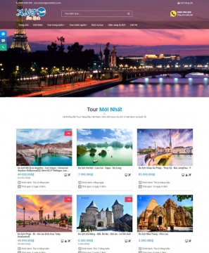 Mẫu website du lịch Travel tour