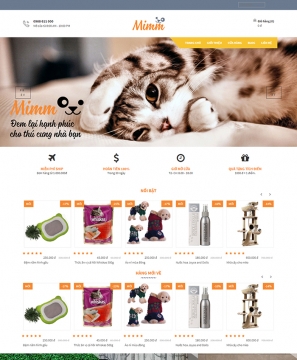 Mẫu website kinh doanh thú cưng Pet Shop